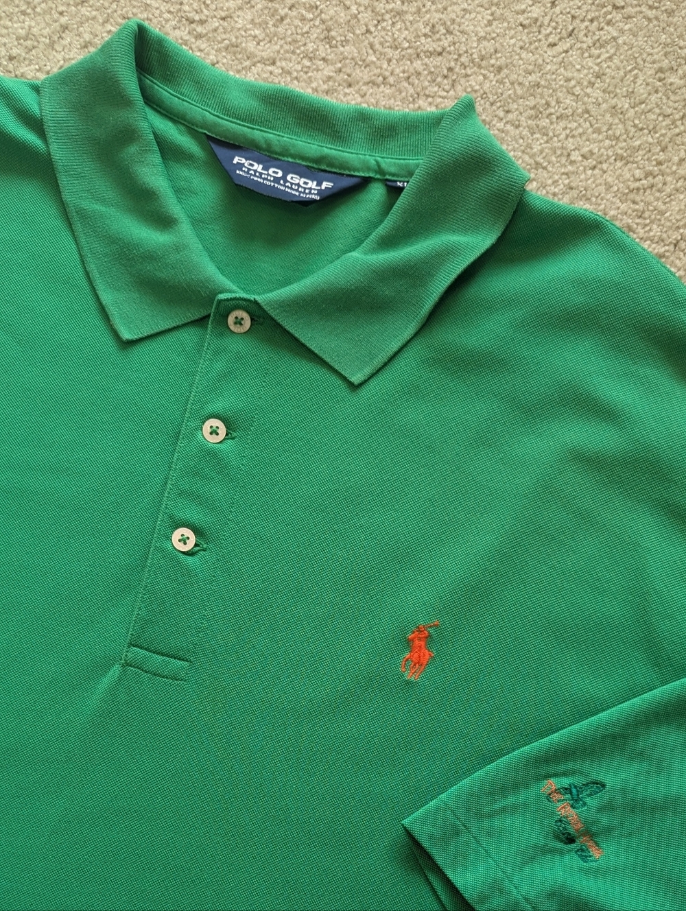Polo Golf by Ralph Lauren Men's 100% Pima Cotton Polo Shirt Sz XL